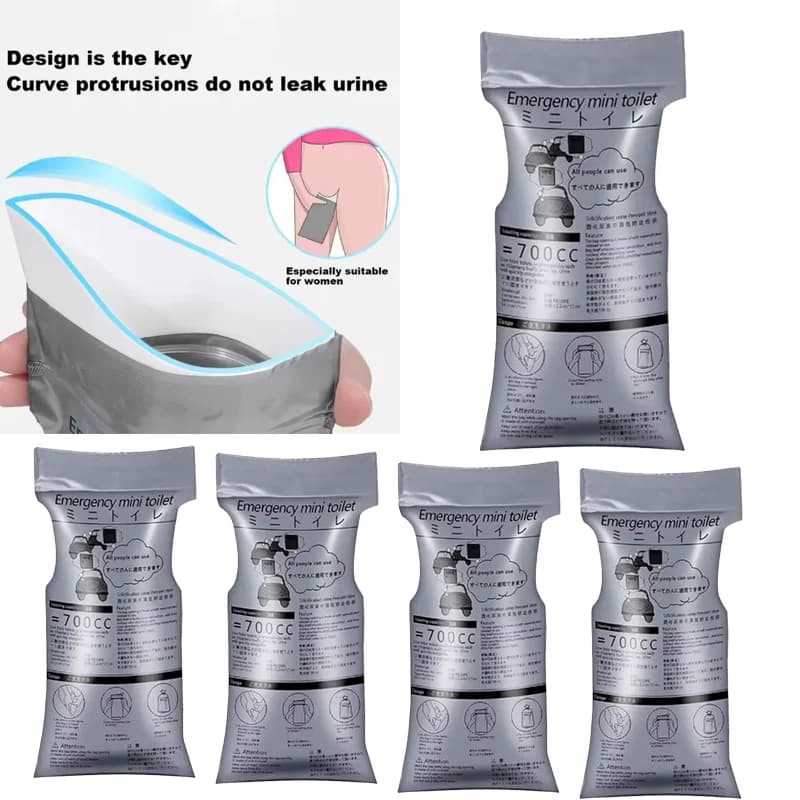 1-20pc Sacchetti per urina di emergenza esterna 700ml Usa e getta da viaggio Toilette mobile Borsa per orinatoio portatile per borsa per vomito maschile per bambini femminili