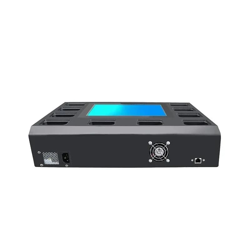 Caricatore per fotocamera Body Wear e docking station per sistema di raccolta dati con 10 porte e schermo da 10,1 pollici