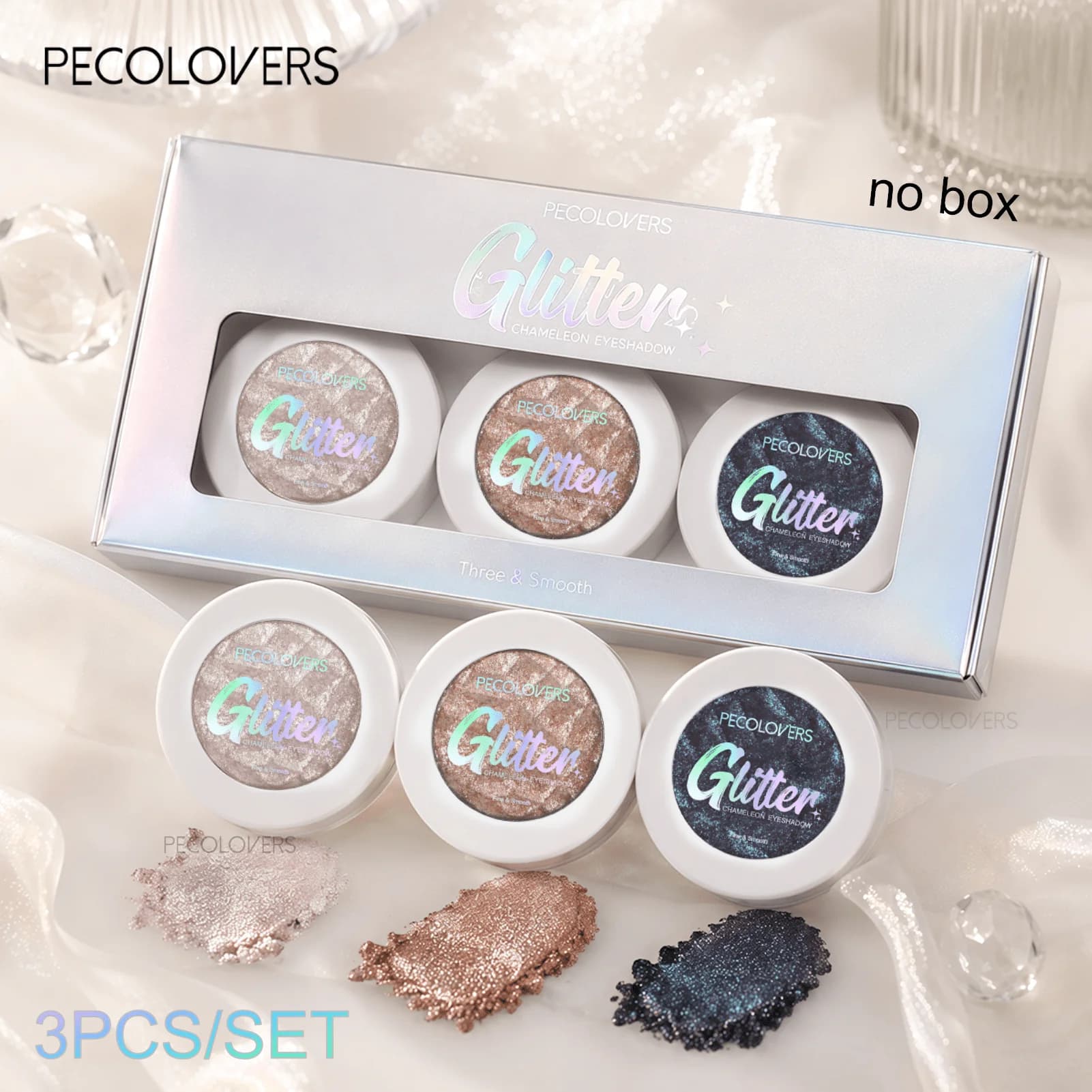 3PCS/SET Mashed Potato Eye Shadow, Eye Highlight, High Color Rendering, Suitable for ALL Makeup, Eye Cosmetics