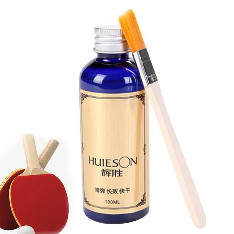 Ping pong table rubber tennis collar for school office accessories 100 ml professional super liquid speed with special brush