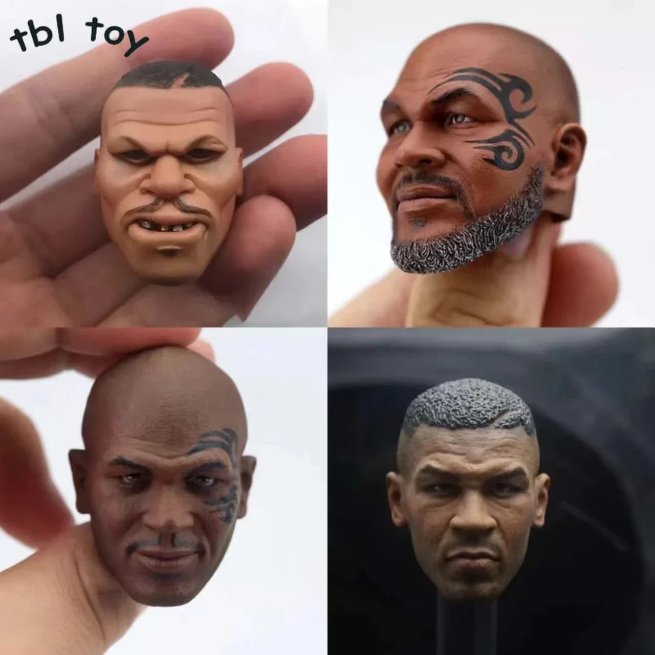 1/6 Bilancia Boxer Tyson Testa Intaglio con Modello Del Tatuaggio Combattimento Campione di Boxe Testa Sculpt per 12in Action Figure Doll