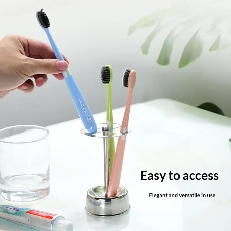 Stainless Steel Brush Holder, Makeup Brush Organizer, Bathroom Box, For Electric Toothbrush