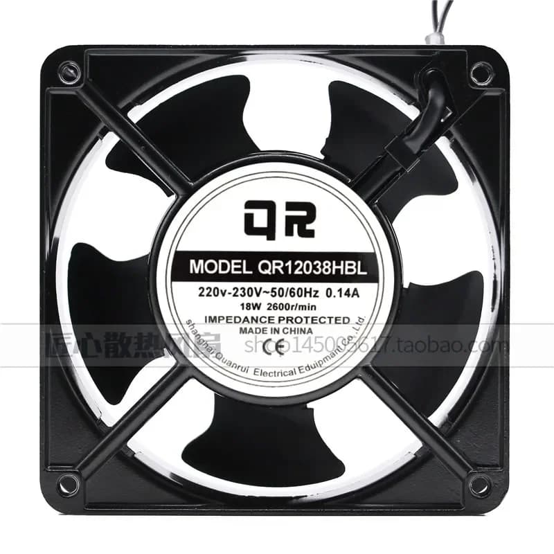 Genuine QR 12CM QR12038HBL HSL Cooling Fan for QR Models 220V 18W 0.14A 230V