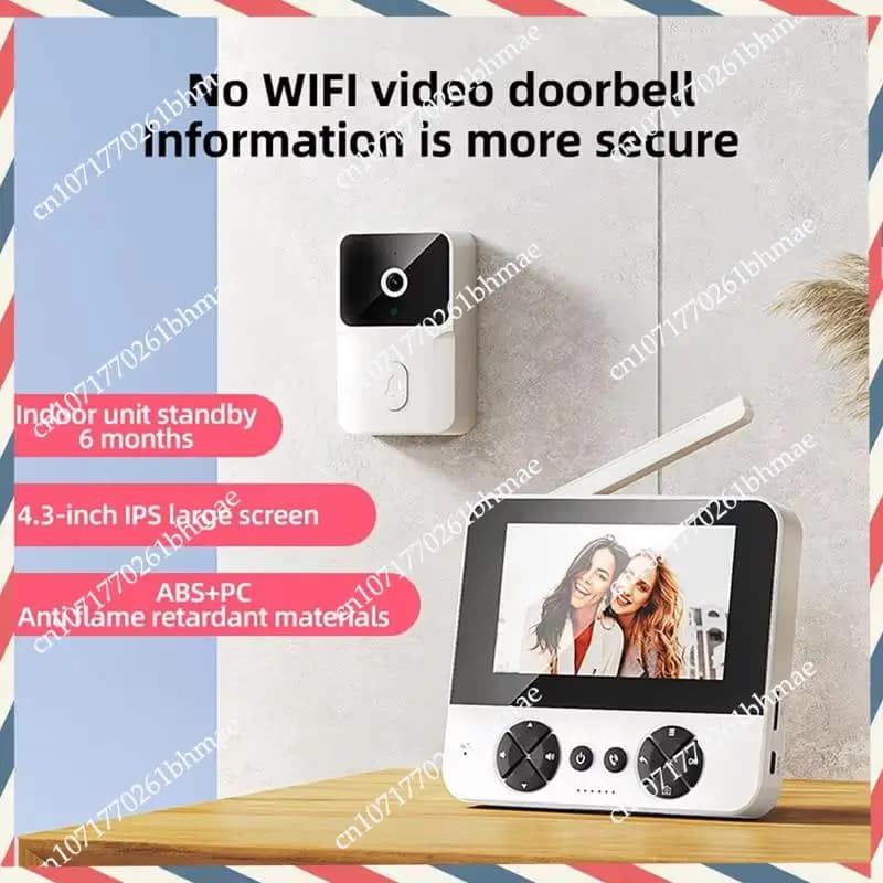 -A21Z M15 Video Campanello elettronico wireless Monitoraggio esterno Video Nastro Visione notturna a infrarossi Citofono vocale domestico EU-PLUG