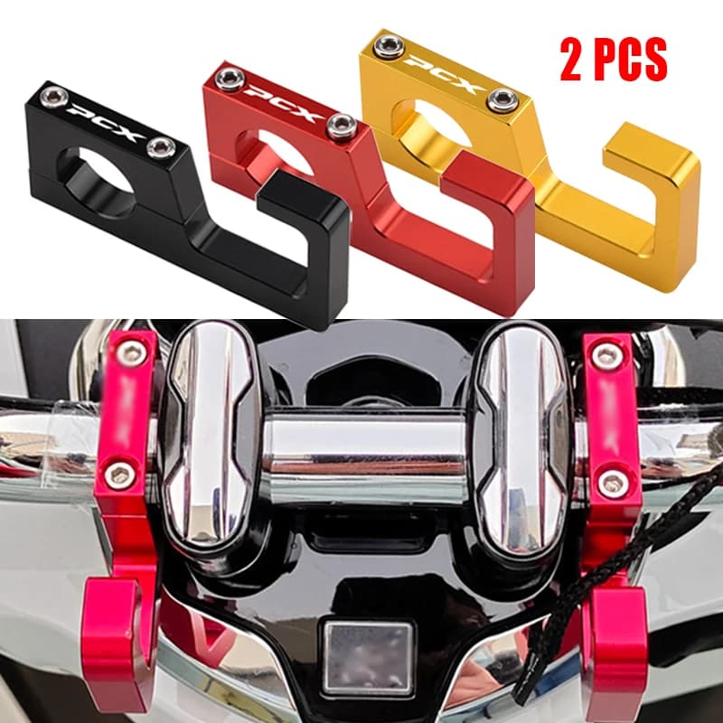 PCX Logo Motorcycle 22mm Helmet Hook Luggage Bag Hook Holder Hanger Hooks for Honda PCX125 PCX150 PCX160