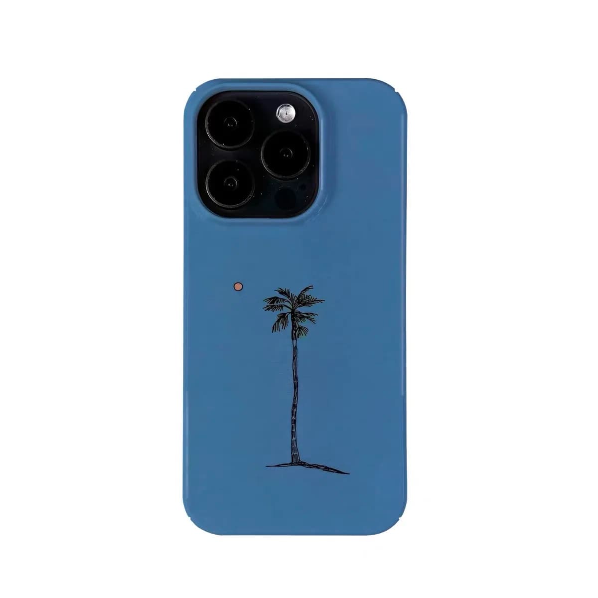 Custodia per telefono con alberi di cocco blu al mare per IPHONE 17 Air 16E 15 PROMAX 14 Plus 13 12 MINI 11 PRO 16Plus XR XS Cover per telefono in acrilico