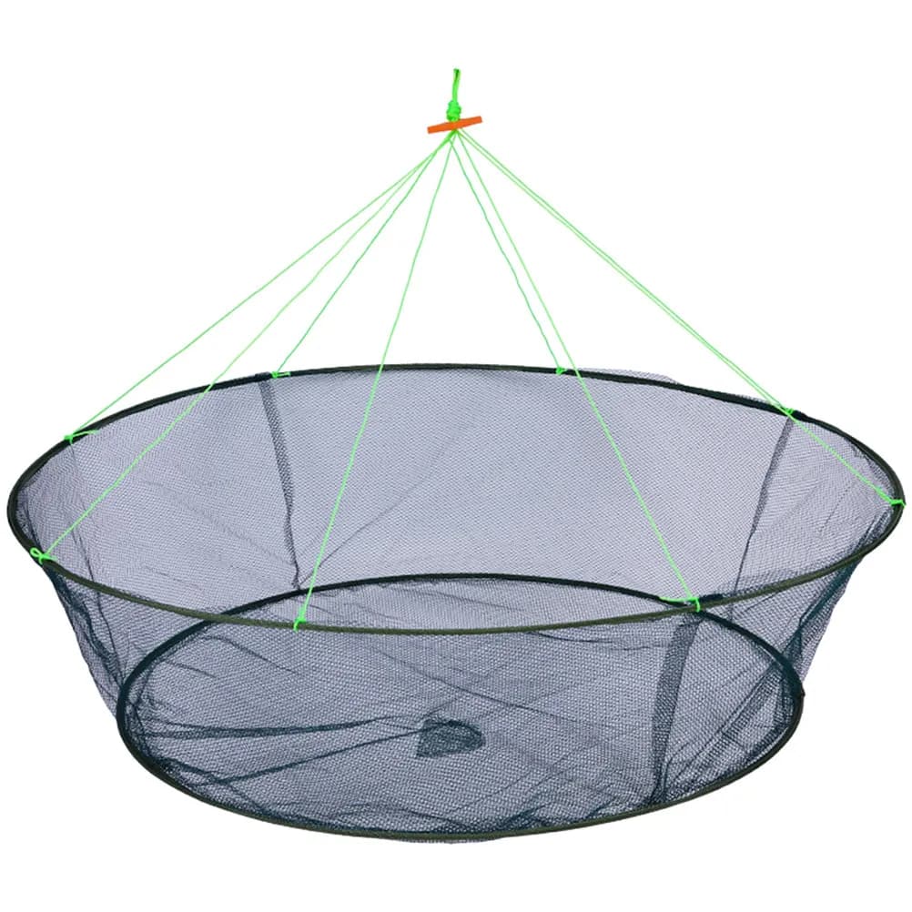 Foldable Fish Catching Net Portable Fishing Pouch Wear-Resist Trap for Shrimp Crab Lobster Fishing Storage Net