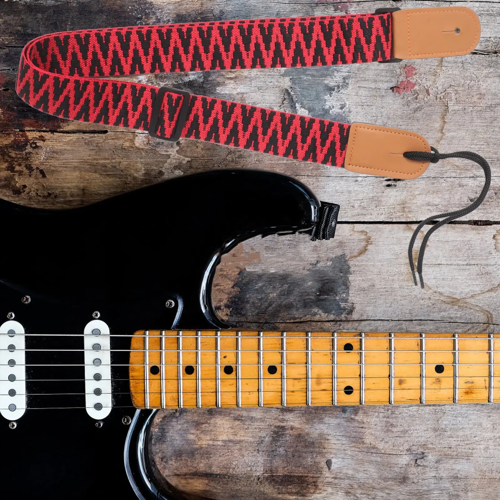 Tracolla Regolabile in Nylon per Ukulele, Design Vintage, Comoda Cinghia per Spalla per Bambini e Adulti, Strumenti Acustici ed Elettrici