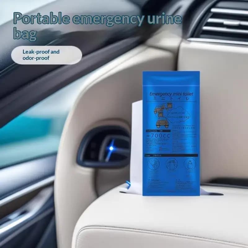 5Pcs Leakproof Pee Bag For Men Women Disposable Quick Absorbent Portable Urinal Bag For Emergency Travel Outdoor Camping