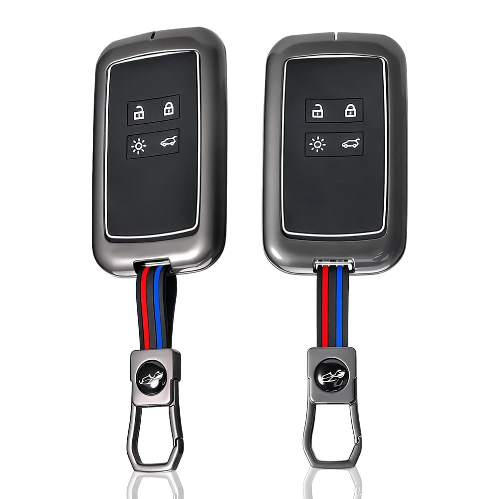 Guscio Protettivo in Lega di Zinco per Chiave Auto Renault Captur Megane Talisman Espace Clio Zoe Koleos Scenic 4 Arkana Dacia Sandero Card