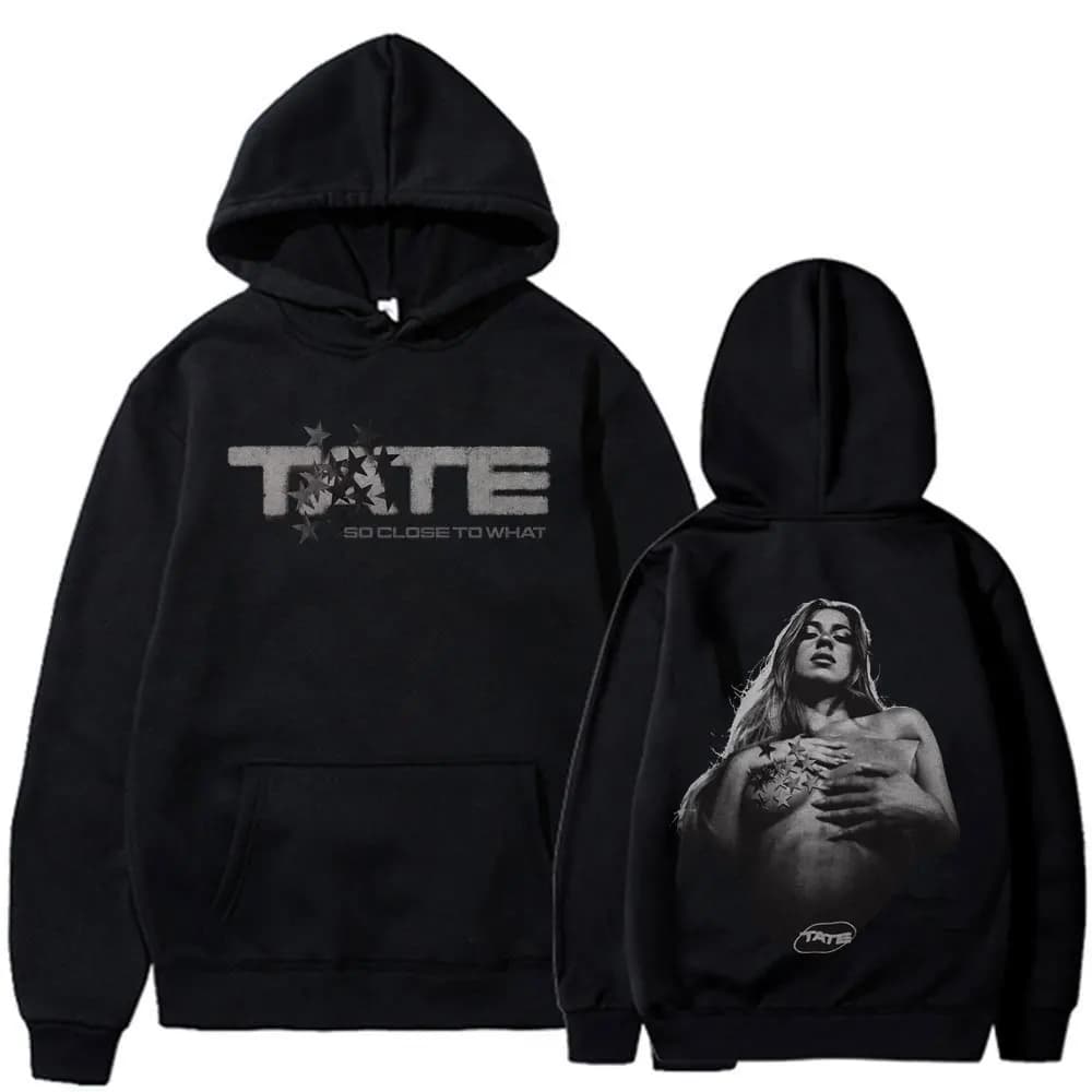 Tate McRae So Close To What 2025 Album Merch Hoodies Men Women Clothing Aesthetic Long Sleeve Sweatshirts Oversized Pullovers