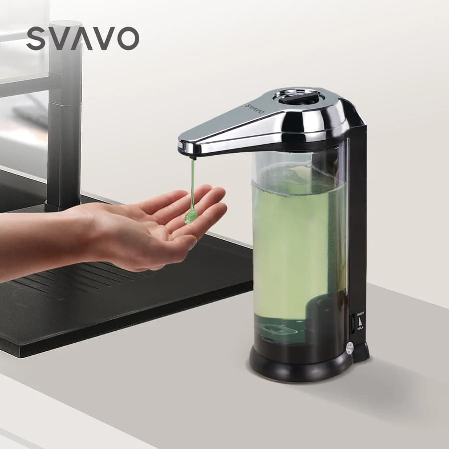 Dispenser automatico di sapone a mano libera da 500ml Dispenser di disinfettante senza contatto Dispenser di sapone liquido con sensore intelligente per il bagno della cucina