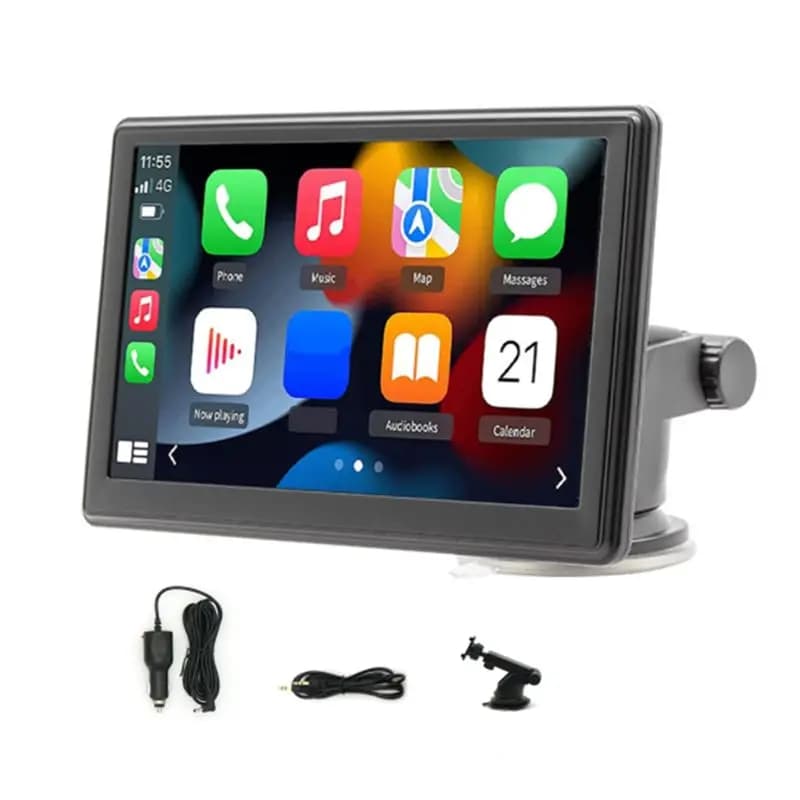 7 Inch Wireless Carplay Android Auto Player Car GPS Navigation Mobile Phone Interconnection Multimedia Bluetooth Car MP5-AS55