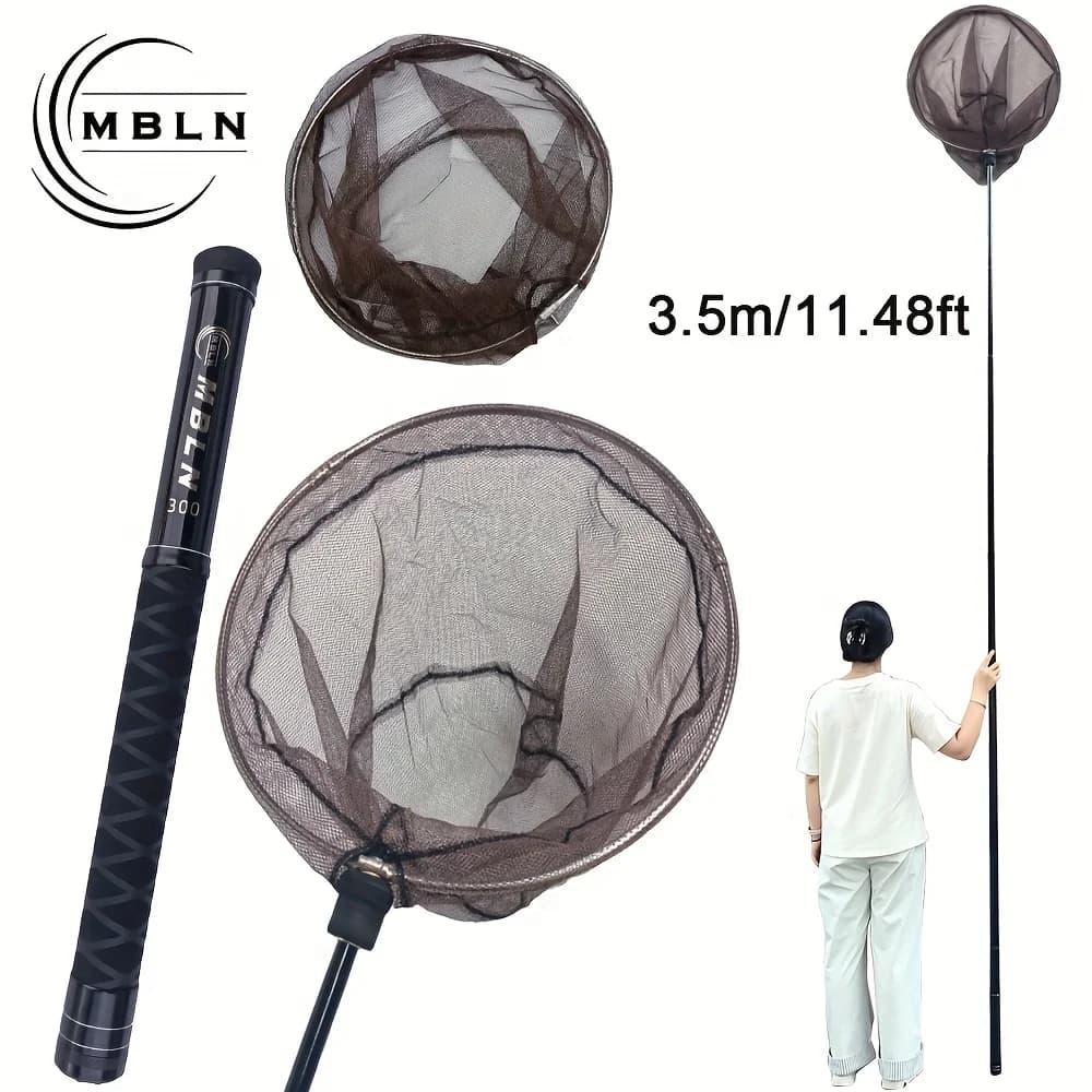 MBLN 3M Rete da Pesca in Fibra di Carbonio Telescopica Ultraleggera per Carpe e Pesci