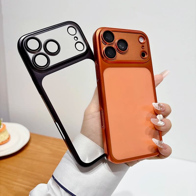 Custodia Protettiva Lusso Elettroplaccata Smerigliata Antiurto All-inclusive per iPhone 17 Pro Max 13 14 15 16 Plus
