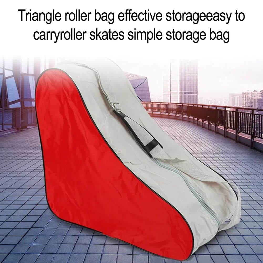 Borsa portaoggetti per pattini a rotelle Custodia protettiva per pattini da ghiaccio di grande capacità Borsa da trasporto portatile per pattini in linea