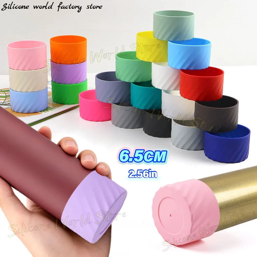 SW 1 Pezzo Copri Tazza in Silicone 6,5CM, Sottobicchiere in Gel di Silice 65MM, Base Protettiva per Tazze, Previene Graffi, Antiscivolo