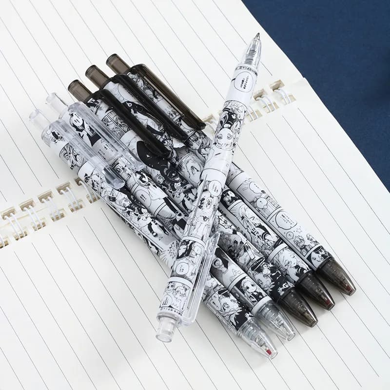 6 pz/set penne Gel carine coreane Kawaii Press penna a sfera cancelleria Anime cancelleria forniture per la scrittura della scuola dell'ufficio penna carina