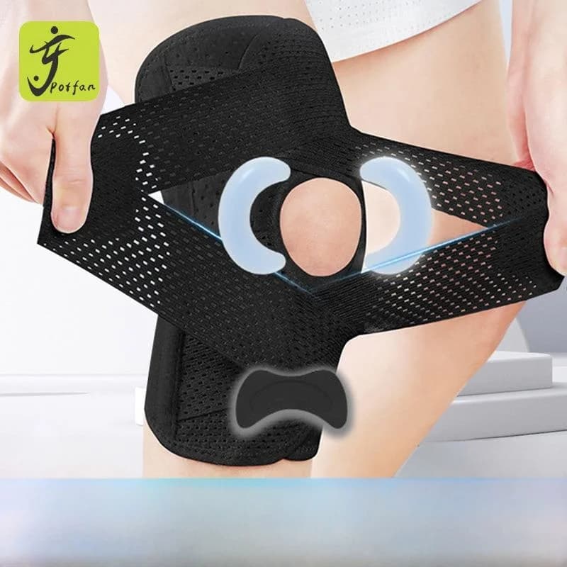 Sports Knee Pad for Articular Protection, Mensque and Rotula Belt, Mountain Race and Cycling, Anti-slip