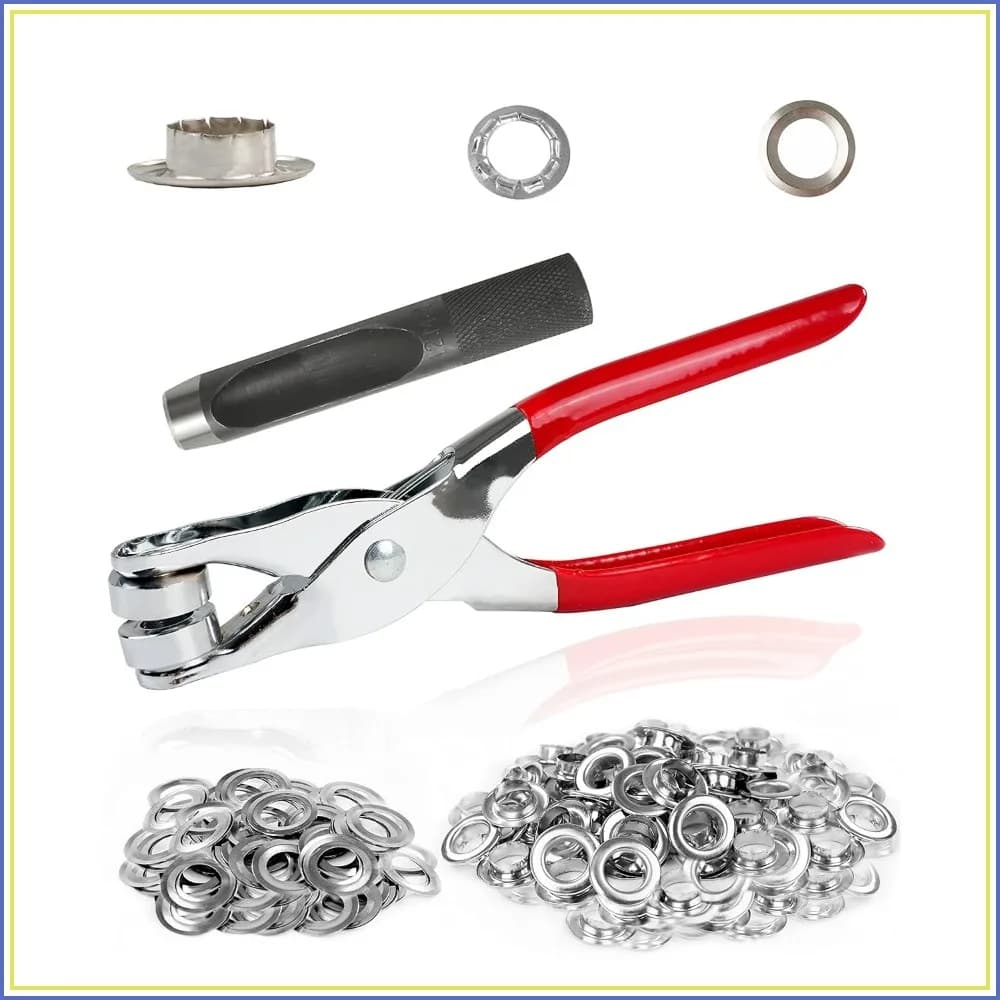 150Pcs 1/2 Inch Grommet Kit with Hole Punch Pliers for Leather, Fabric, Belt