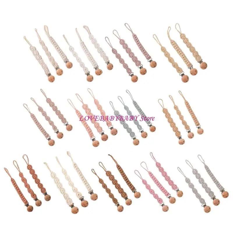 3pcs Holtifier Holtifier Cinice Cintiere Teether Ciucher Chain Supply Baby Supply 4xbc