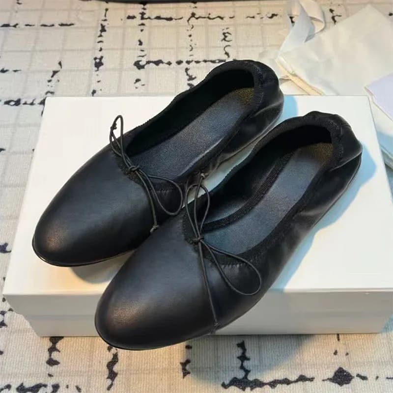 Low ballet shoes in suede spring autumn Women's shoes with round toe Women's shoes Mocassini comfort Women's shoes for daily commuting