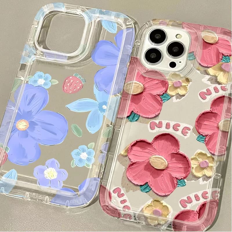 Bellissima custodia per telefono con fiori dipinti a olio per Samsung Galaxy A24 A05 A05S A53 A34 A14 A13 A23 A33 A73 A12 A22 A32 A52 A52S A72
