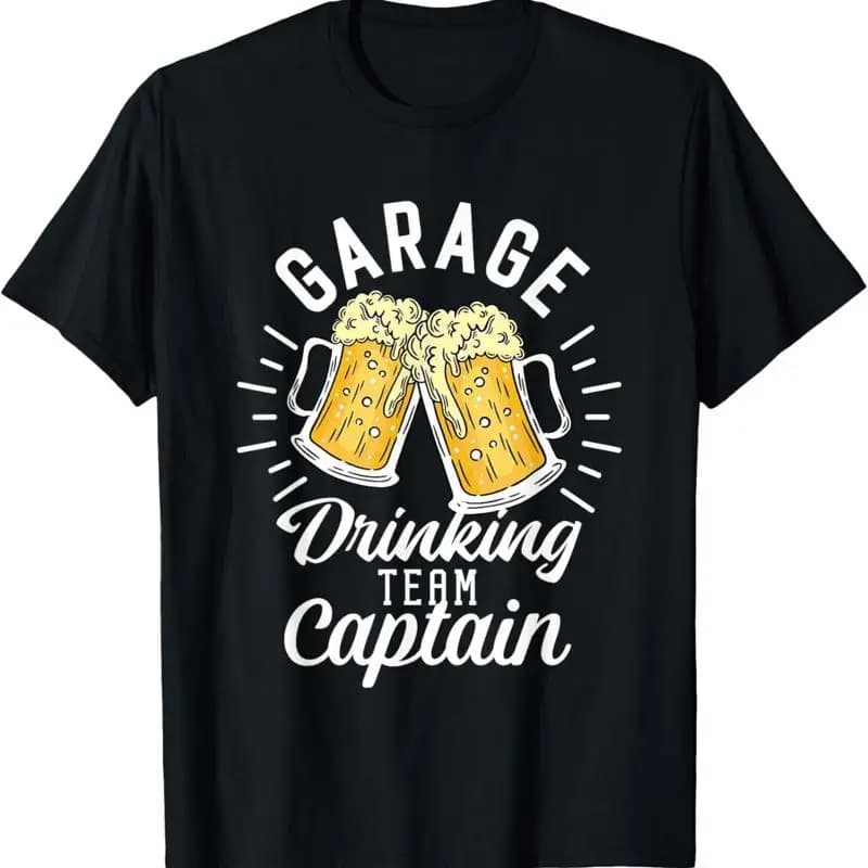 Garage Drinking Team Capitano Divertente maglietta per la festa della birra SweaT