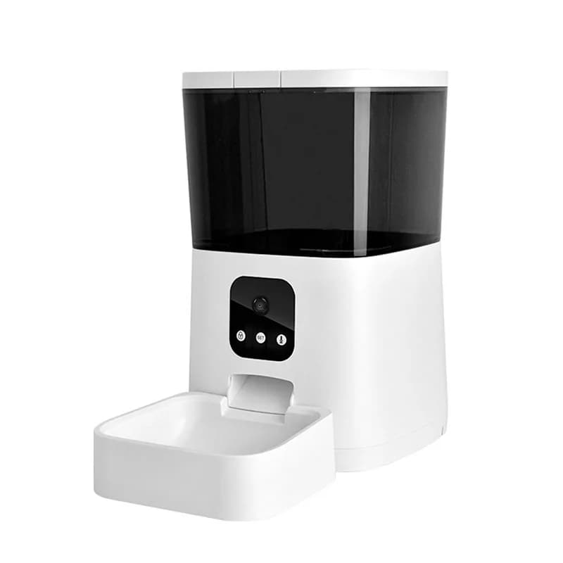 Ciotola Automatica per Gatti, Dispenser di Cibo Extra Large per Cani e Gatti, Alimentatore Intelligente per Animali con Video Remoto