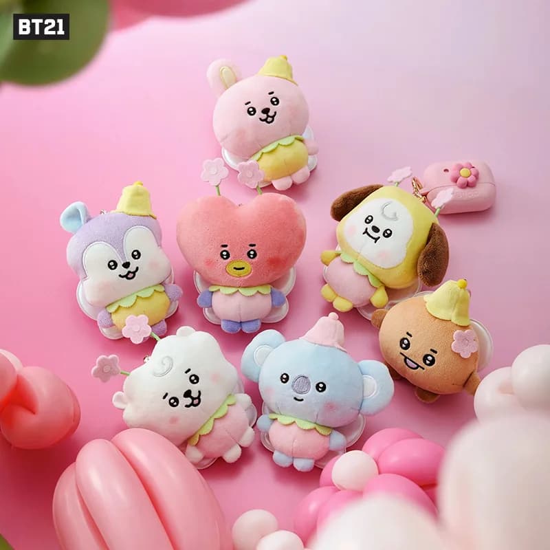 BT21 Chimmy Cooky Koya Shooky Tata - Keyring Creative Anime, Decorative Pendant for Backpack, Custom Doll