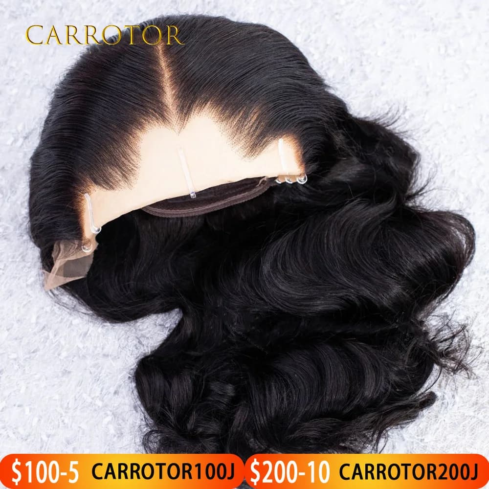 13x4 Lagos Hairline Wig with invisible lace, density 250, deep wave, human hair, without glue, pre-strapized, for woman