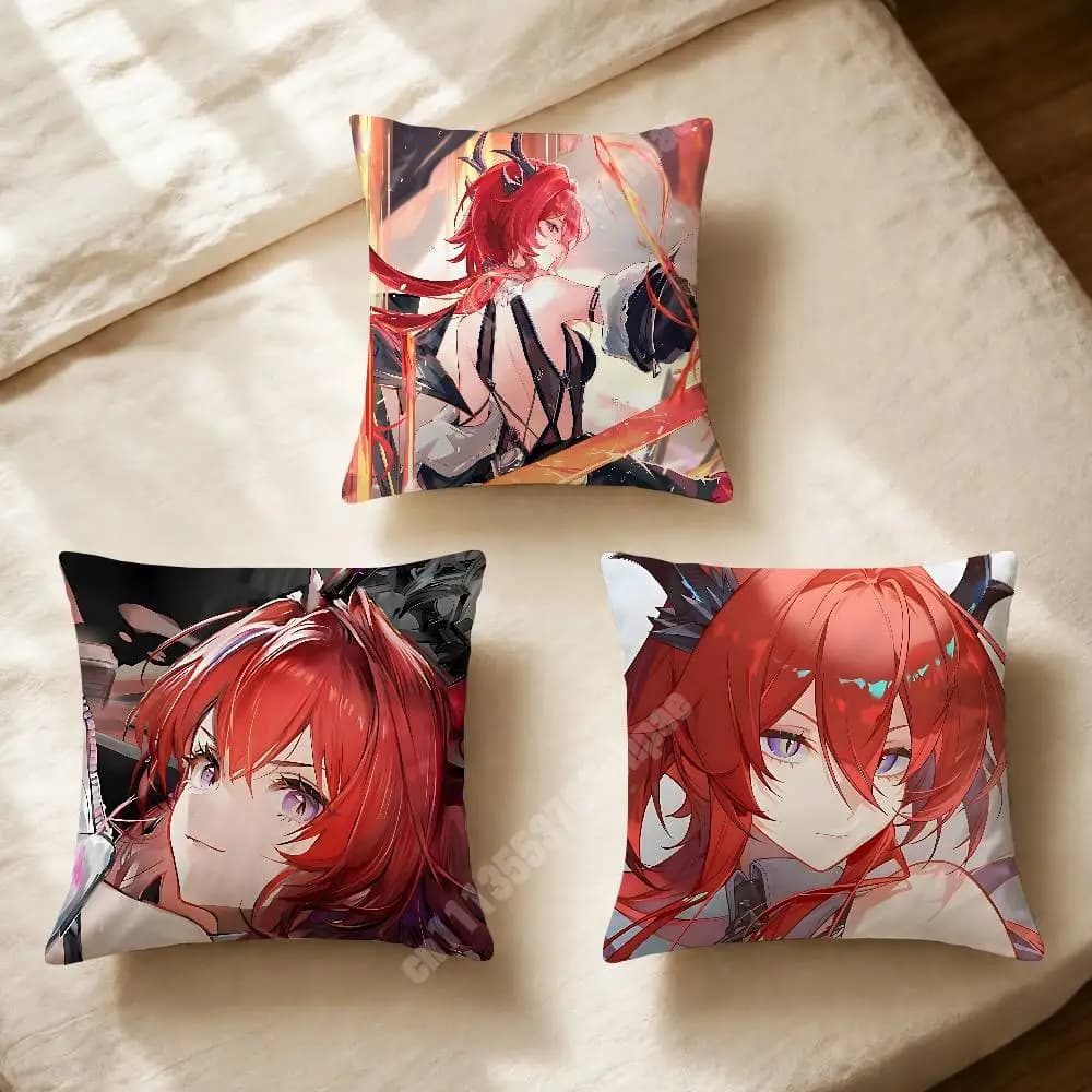 Arknights Endfield Laevatain Pillow Cover Cushion Case Sofa Couch Modern Apartment Decor Family Furnishing