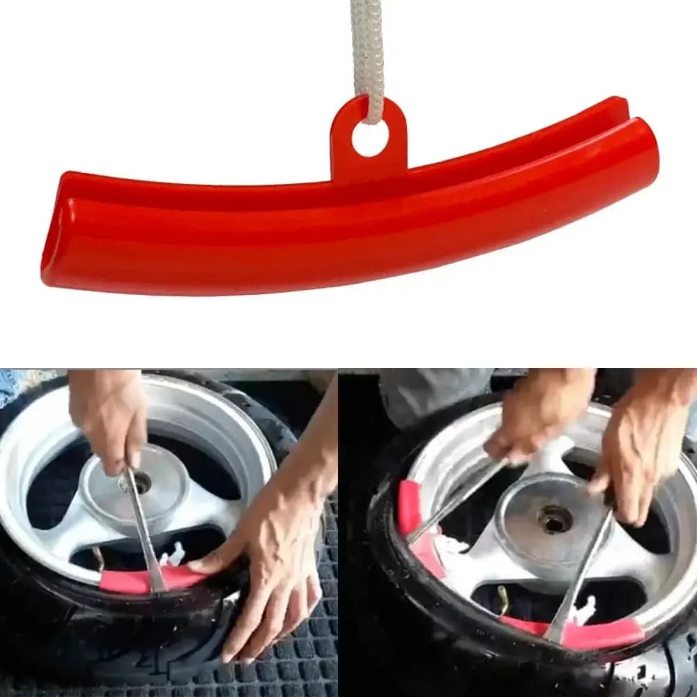 4 Pezzi Protezioni per Cerchioni Auto e Moto, Protezioni Rosse per Ruote di Biciclette, Protezioni per Cambio Pneumatici