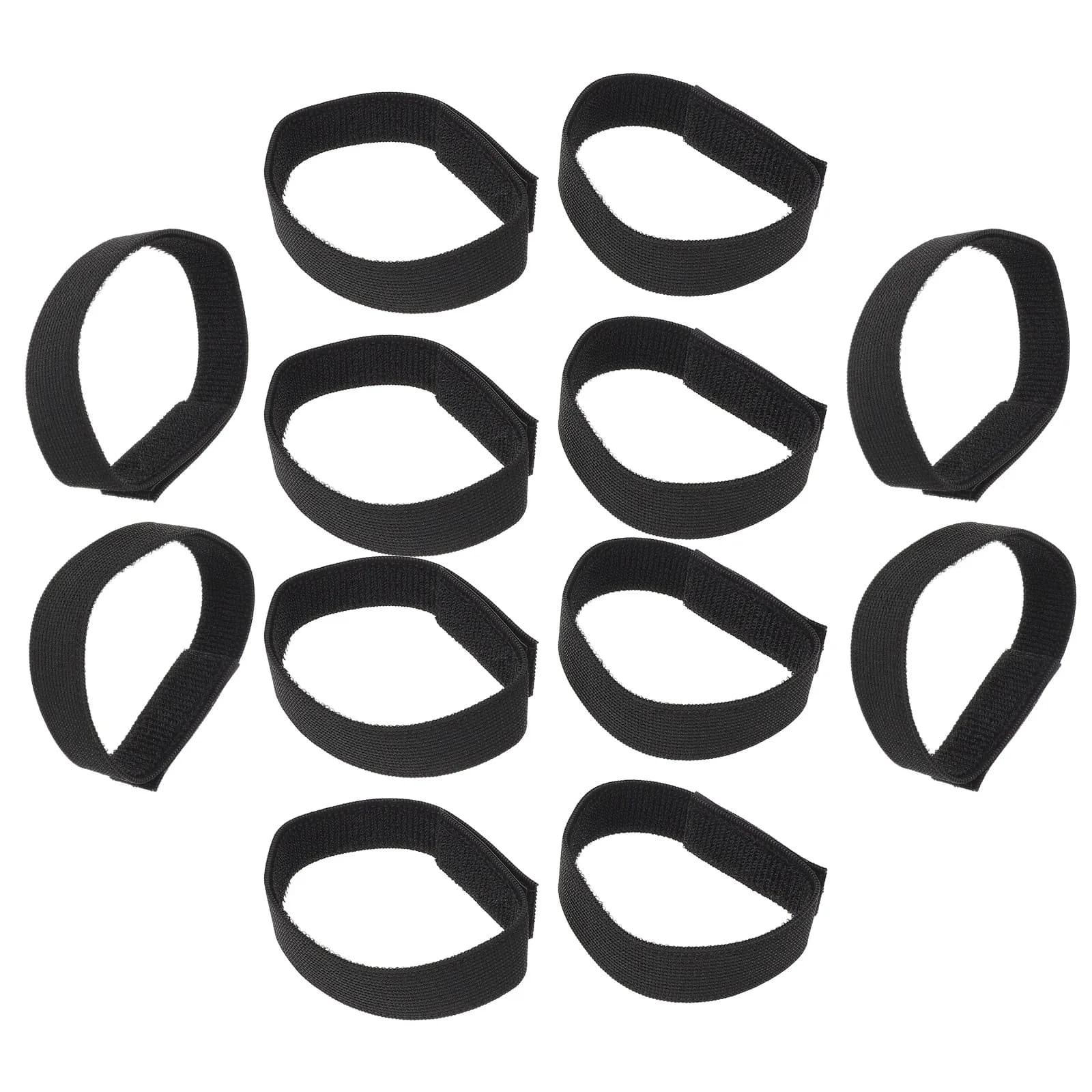 12 Pezzi Cinturini Elastici Regolabili per Stivali Militari, Neri, per Protezione di Caviglie, Escursionismo, Ciclismo, Giardinaggio, Accessori per Pantaloni
