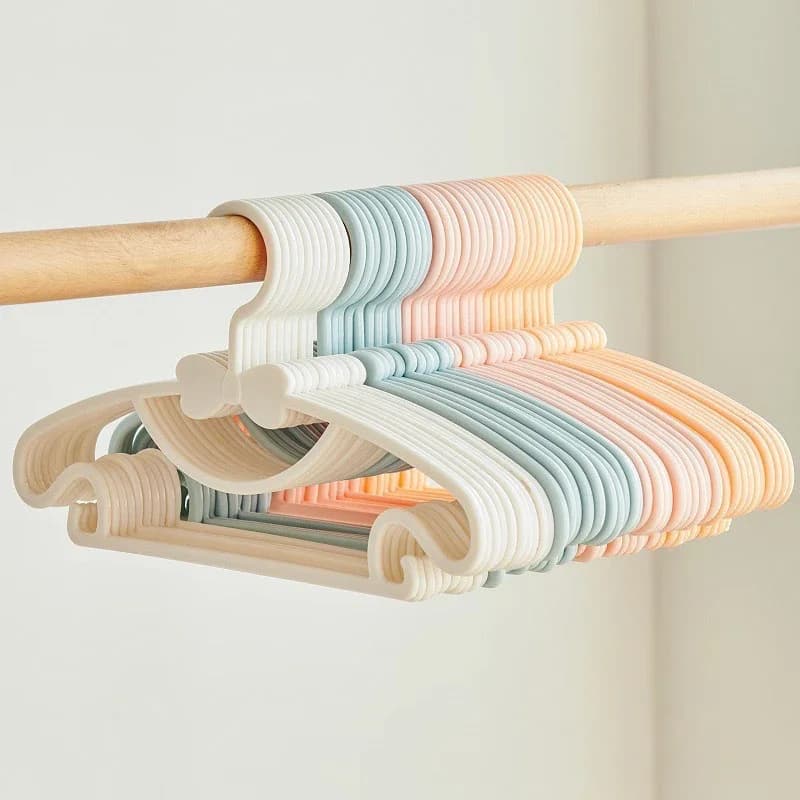 10 Pezzi Appendiabiti per Neonati, Decorazione per Cameretta, Espositore Portatile in Plastica, Regalo Creativo per Bambini, Antivento