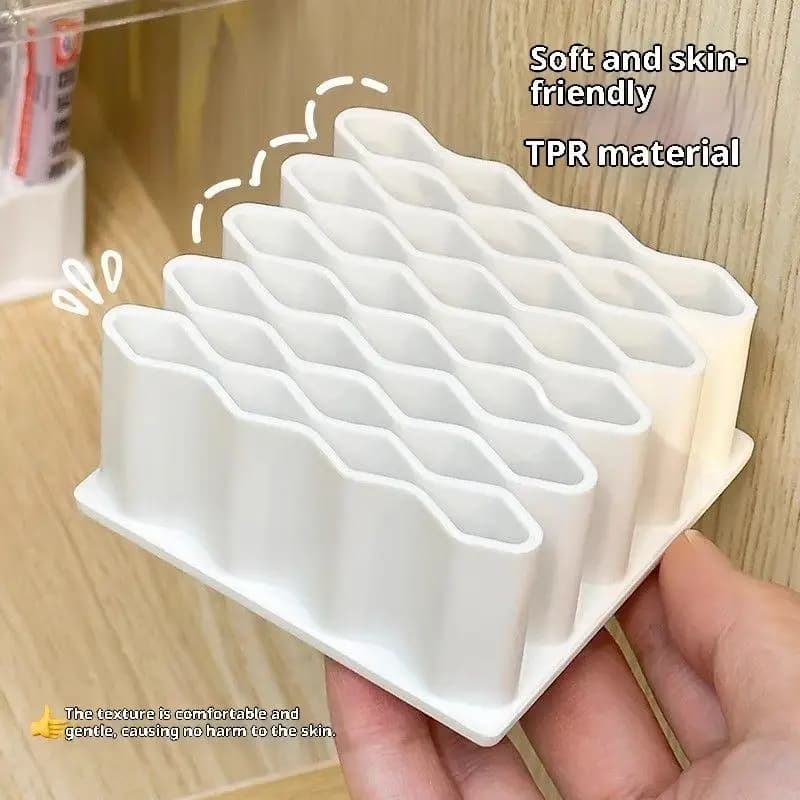 Multilayer nail polish display lipstick holder box plastic cosmetic table display for beauty salon Clear acrylic
