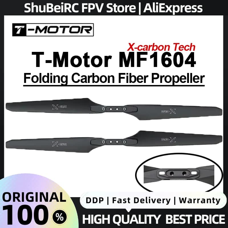 T-Motor MF1604 Folding Carbon Fiber Propeller X-CarbonTech MF1503 MF1806 MF2211 for RC Aircraft FPV Racing Drone Motor