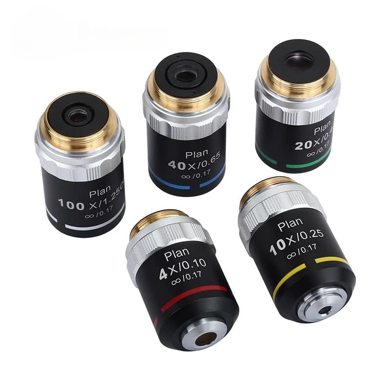 Obiettivi professionali Infinity Plan Obiettivo acromatico 4X10X20X40X100X per microscopio biologico Zeiss Olympus