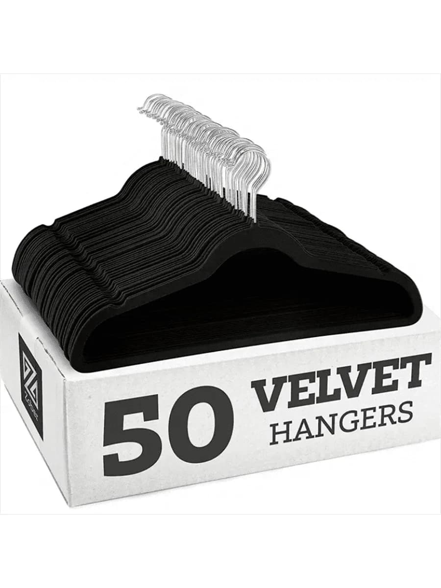 SHEIN 10 appendiabiti in plastica nera da 40 cm, appendiabiti salvaspazio leggeri per guardaroba, stendibiancheria per cappotti, magliette, camicie, gonne, biancheria intima, articoli essenziali per la casa, antiscivolo, resistenti e robusti
