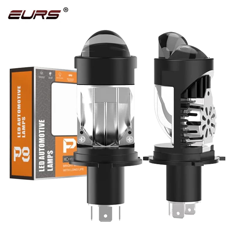 Nuovo LED H4 faro dell'automobile mini proiettore dual lens obiettivo bifocale integrato car Styling lampadine per fari luce focalizzata P9