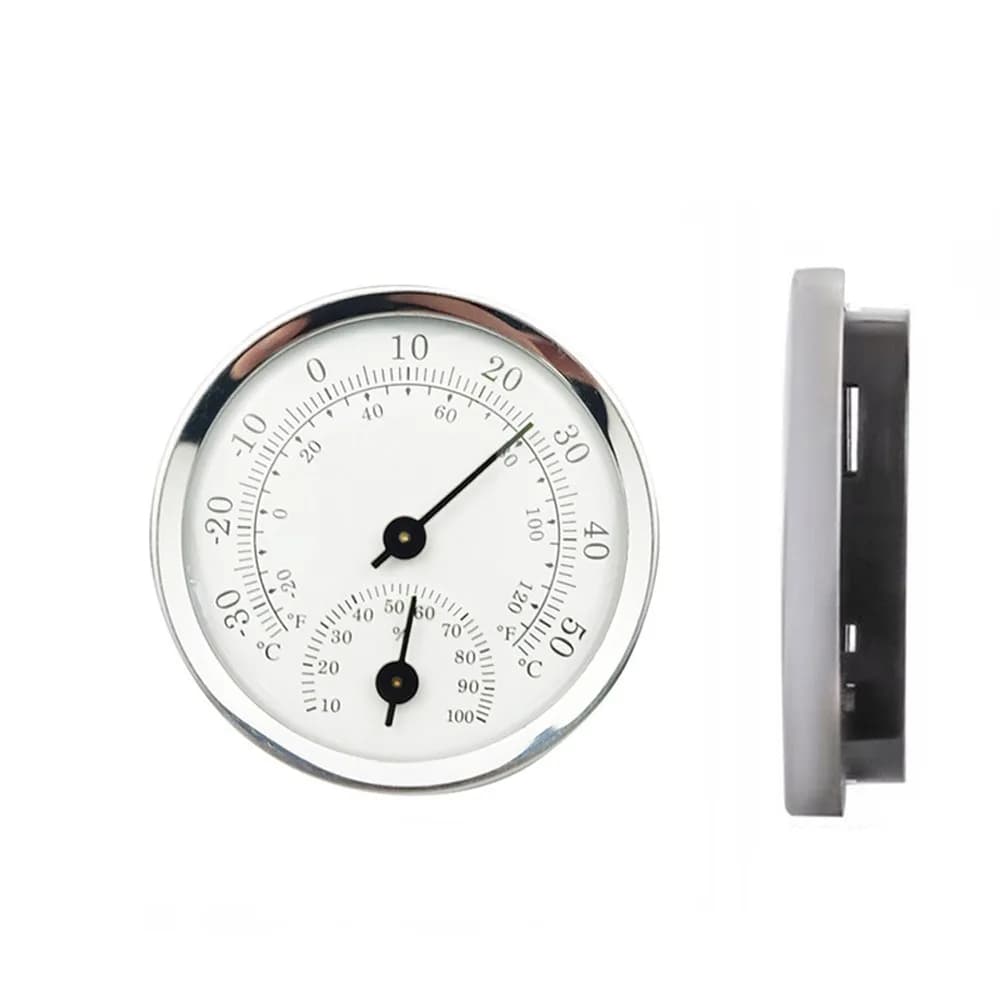 Termometro a Puntatore 2 in 1, Mini Termometro Rotondo Senza Batteria, Misuratore di Temperatura Diametro 58MM -30°C ℃ ~50 ℃ Gamma di prodotti
