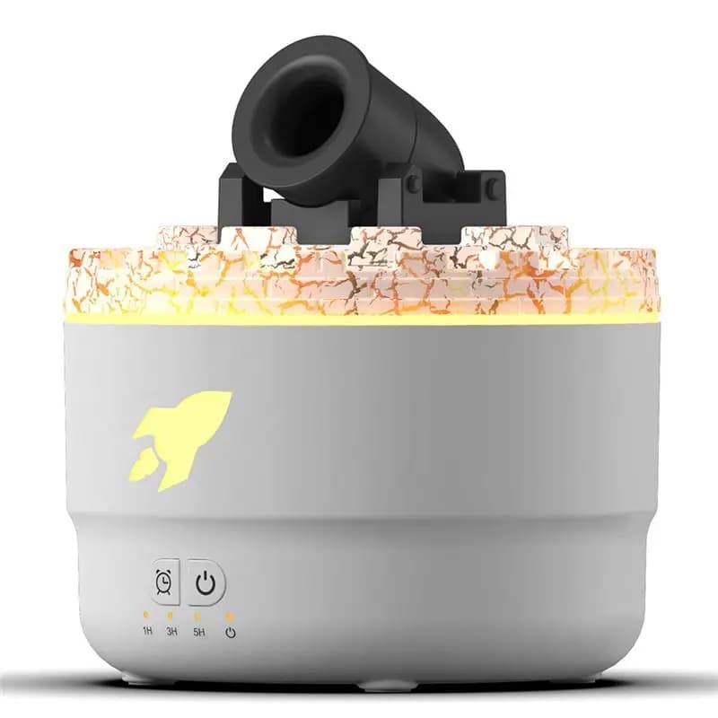 Umidificatore a Torre Vulcanica M02K, Deumidificatore Silenzioso con Luce LED Colorata per Casa e Ufficio, Spina USA