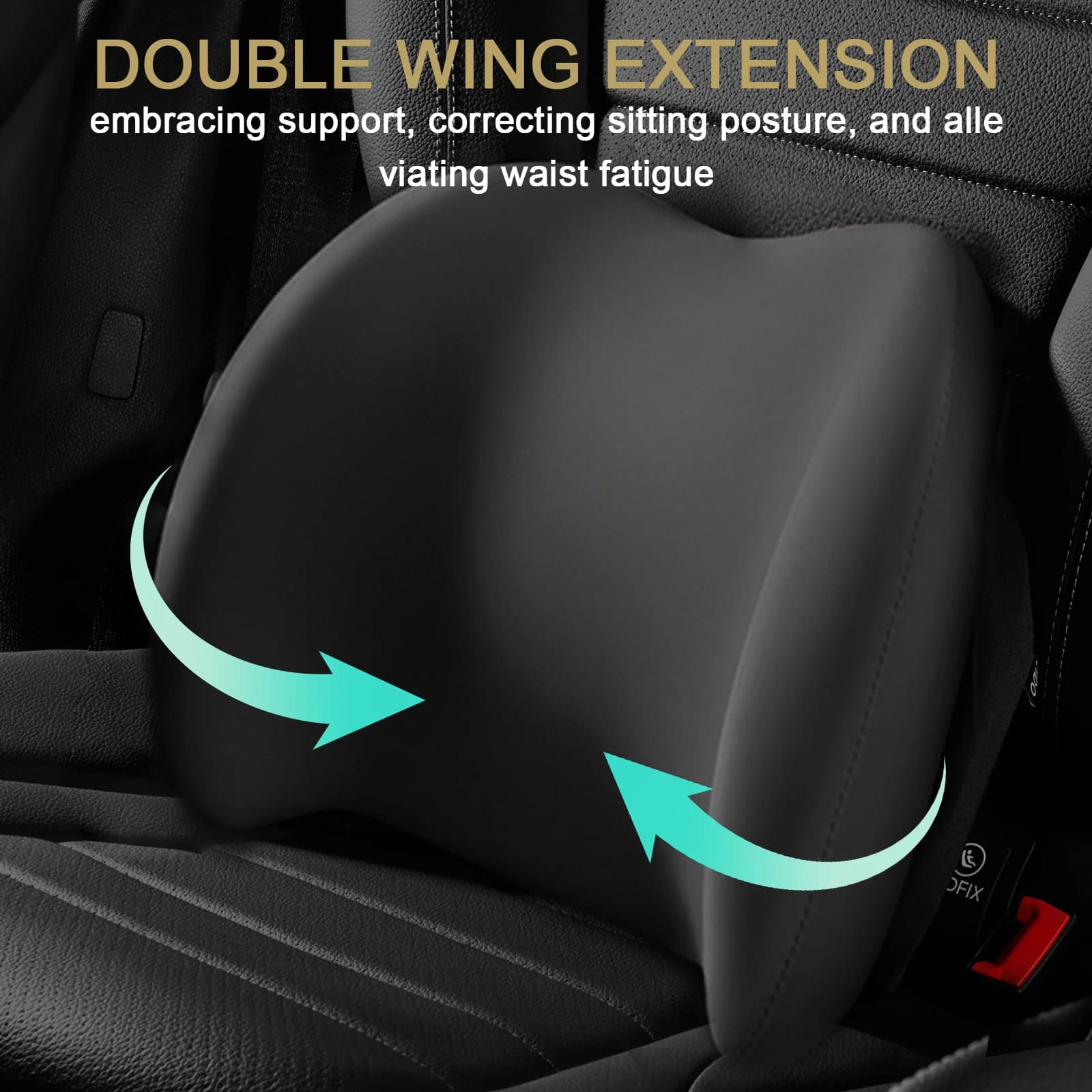 Car Neck Pillow Protective Lumbar Back Support Breathable Memory Foam Car Headrest Cushion Relieve Stress Car Seat Pillow