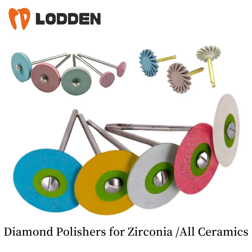 Pietra diamantata per ceramica dentale, porcellana di zirconio, corona PFM Emaxs per dischi per lucidatura da laboratorio per dentisti