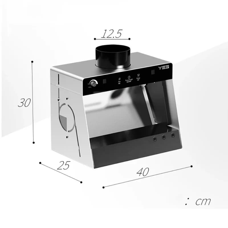 Mini Water Curtain Spray Booth V1pro - Hobby Airbrush Painting Station with Adjustable Ventilation & High CRI LED Light