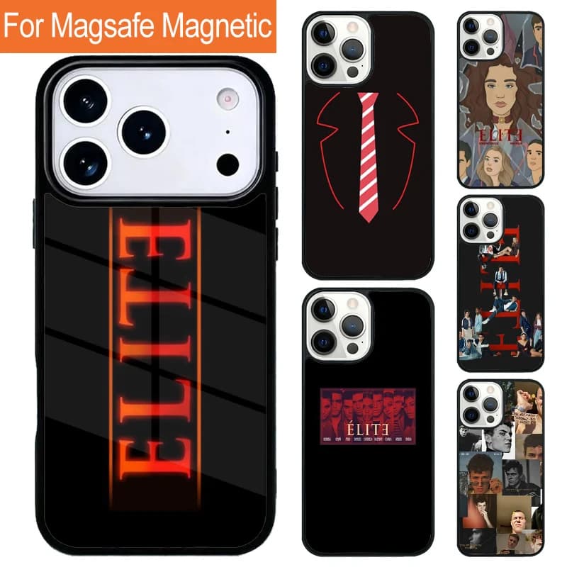 Custodia Magnetica Elite Carla Samuel per Ricarica Wireless per iPhone 17 Pro 16 15 13 12 11 Pro Max Air 14 Plus con Cover Magsafe
