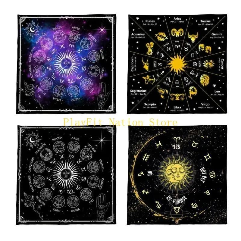242F Altari Stoffa Tarocchi Tovaglia Oracoli Divinazioni Accessori per giochi da tavolo