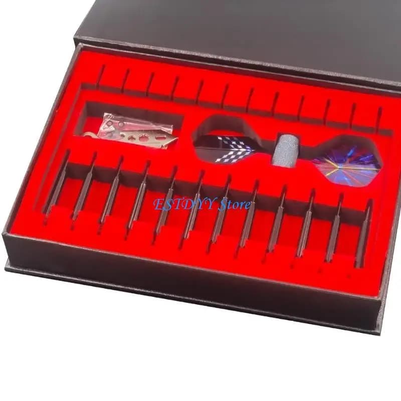 G6DE 12 Pezzi Set Aghi per Freccette in Acciaio Set Freccette con Punta in Metallo Professionale per Gioco Freccette