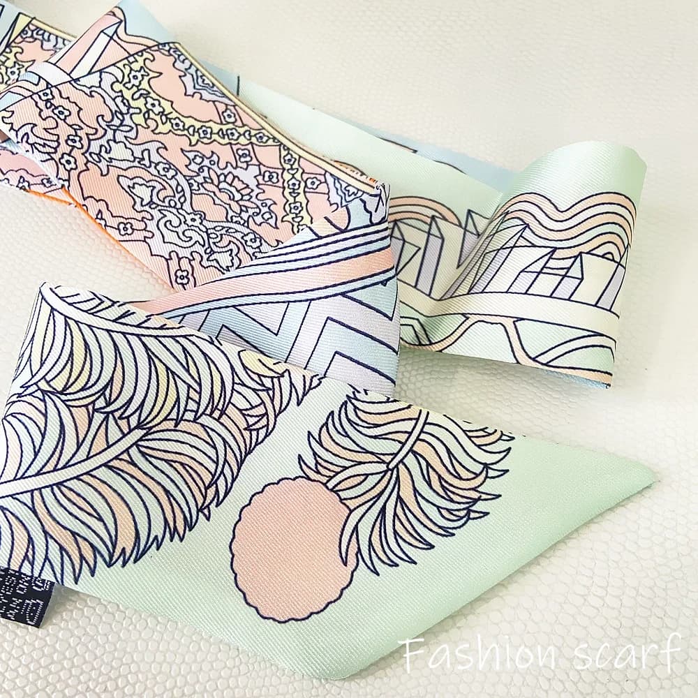 1PC moda coreana delle nuove donne twill nastro decorativo piccola sciarpa vincolante borsa manico nastro fascia per capelli piccola sciarpa fascia