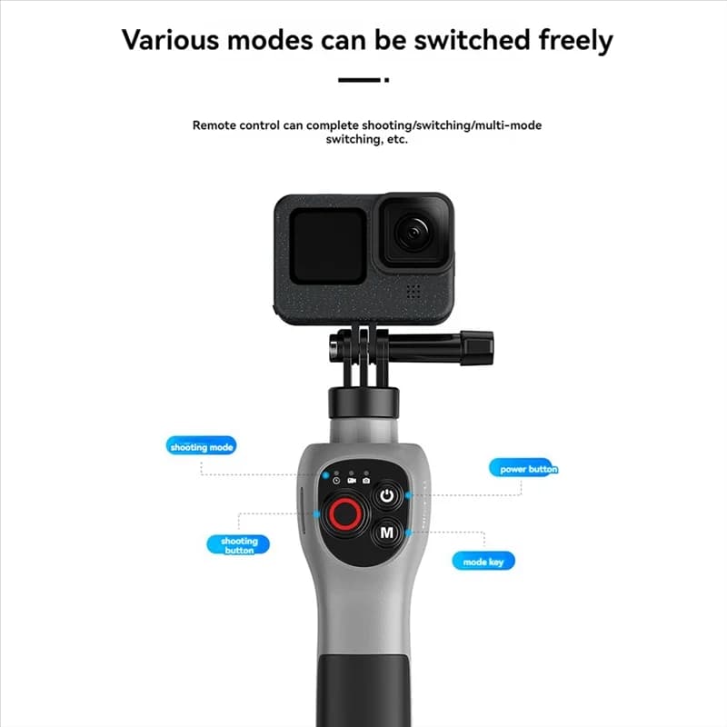Stable Performance-TELESIN Underwater Selfie Stick Waterproof Diving Extendable Selfie Stick Wireless Remote Control For Gopro H